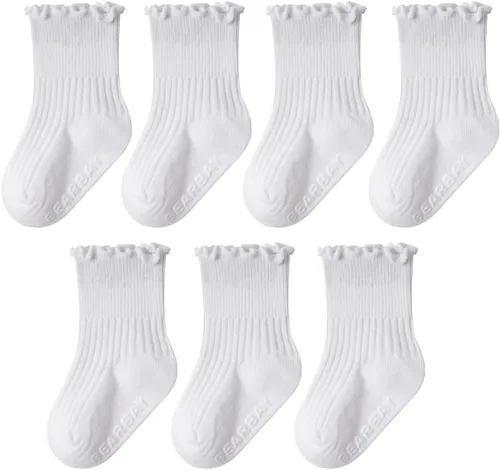 Miniatura 7 de Calcetines tobilleros antideslizantes para bebés con agarraderas para caminar de 0 meses a 7 años