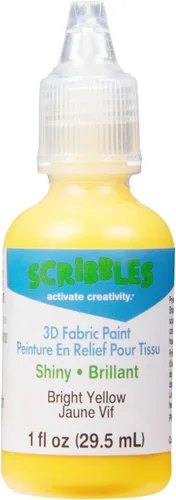 Miniatura 10 de Scribbles 13903 - Pintura de tela 3D brillante, color blanco