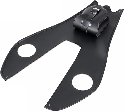 Miniatura 6 de Cubierta de cuero negro para tanque de combustible con bolsa de cartera para Harley Softail Fatboy Heritage Springer FLSTS FLST FLSTN