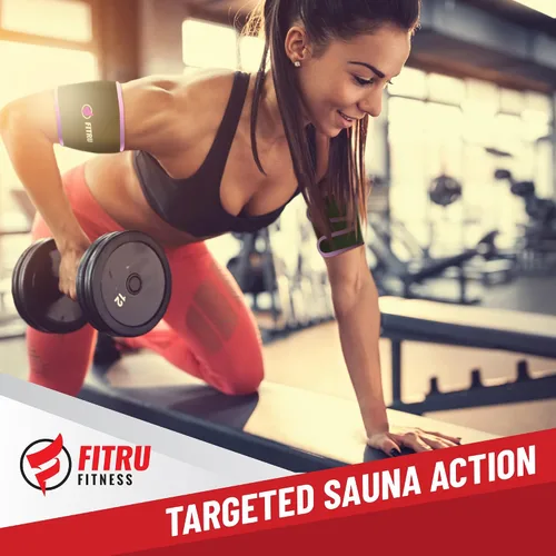 Miniatura 4 de Fitru - Tonificadores de brazos prémium para hombres y mujeres Envolturas de brazo de sauna para brazos flácidos que aumentan el calor y el sudor