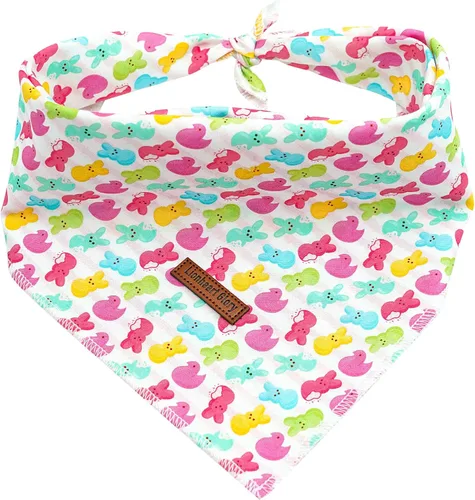 Miniatura 43 de Lionheart Glory Bandana para perro, bufanda azul para perro, estampado de cerveza, ajustable para perros pequeños a grandes