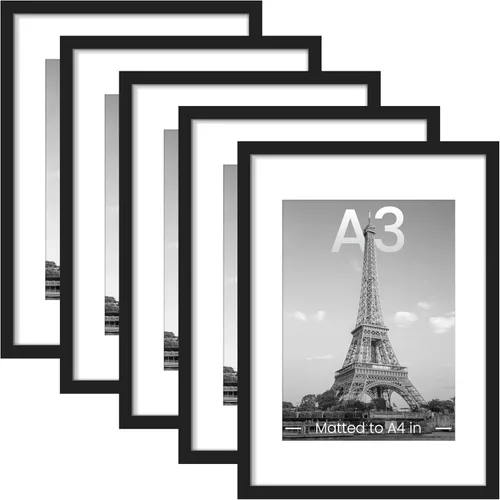 Miniatura 34 de upsimples - Portarretratos de 11 x 14 para galería de fotografías. Marcos para fotos de 8 x 10 pulgadas con paspartú o de 11 x 14 pulgadas sin Dorado
