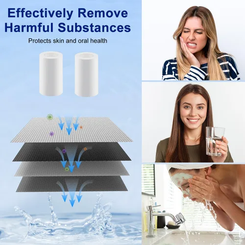 Miniatura 3 de Filtro de agua de montaje en grifo para fregadero, elimina flúor y cloro metales pesados, filtro giratorio de 720° con 2 filtros de repuesto, 2