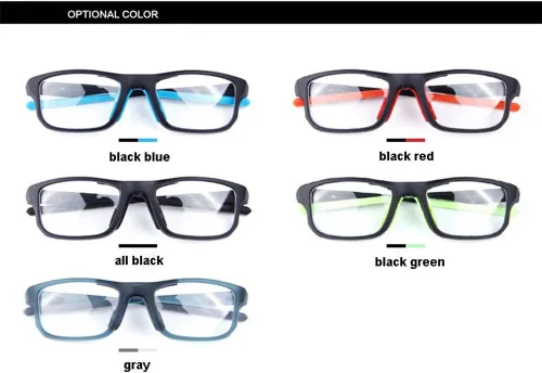 Miniatura 7 de Runspeed Gafas deportivas protectoras de seguridad para adultos y jóvenes Negro/Rojo