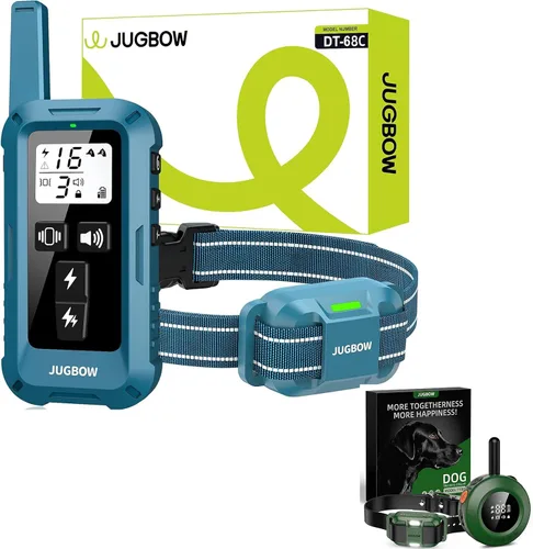 Miniatura 9 de Collar de Choque para Perros Jugbow - Collar de Entrenamiento para Perros de 1.2/1.6 km con Control Remoto para Perros Grandes, Medianos y Pequeños