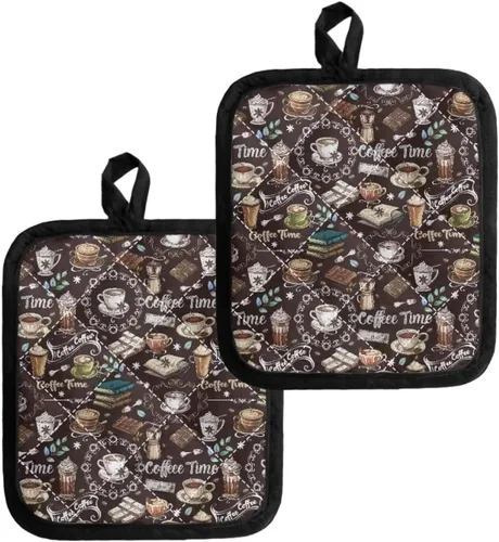 Miniatura 6 de UNICEU Porta ollas de mariposa con diseño de gallo, 2 paquetes para cocina, hornear, parrilla, cocinar, resistentes al calor, almohadillas calientes