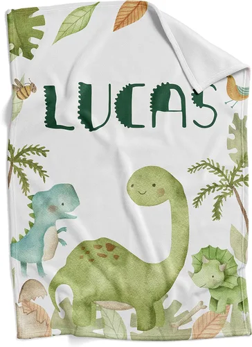 Miniatura 12 de Mantas de bebé personalizadas para niños, regalos personalizados para bebés con nombre, manta de forro polar suave y ligera (león bebé)