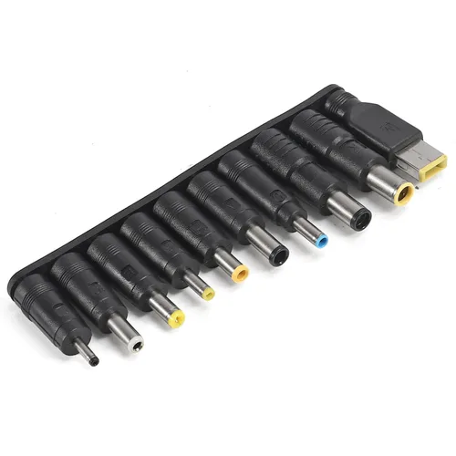 Miniatura 2 de AITRIP 10 unids/set DC 5.5X 0.083 in hembra de ángulo recto conector conector conector adaptador de corriente macho universal con cable