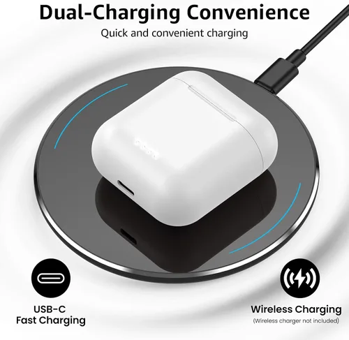 Miniatura 4 de TOZO Auriculares inalámbricos T6, auriculares Bluetooth 5.3, sonido estéreo en el oído, 50 horas de reproducción, estuche de carga inalámbrica
