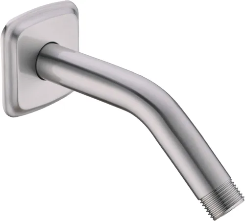 Miniatura 7 de TRUSTMI Brazo de ducha en ángulo con brida montado en la pared, tubo de extensión de repuesto curvado de 9 pulgadas para cabezal de ducha fijo