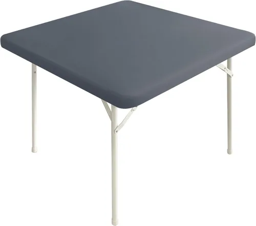 Miniatura 27 de Mantel elástico para mesa auxiliar de cóctel, ajustable de elastano, tamaño pequeño, para mesa auxiliar, 24 x 24 pulgadas, color beige