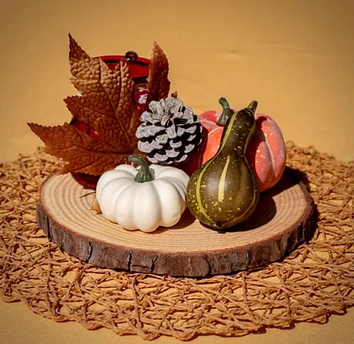 Miniatura 3 de Juego de (10) rebanadas de madera de 7 a 9 pulgadas para centros de mesa, artes y manualidades, y decoración rústica del hogar. Centros de mesa