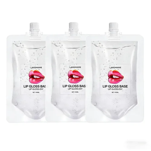 Base de brillo de labios, paquete de 3 (10 onzas), base transparente hidratante, gel brillante, imprimaciones de maquillaje, material de lápiz