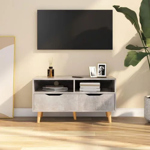 Miniatura 11 de TV Stand, Television Stands Media Console Entertainment Center Console Table Suitable for Living Room Home Office Bedroom Lounge High Gloss Black