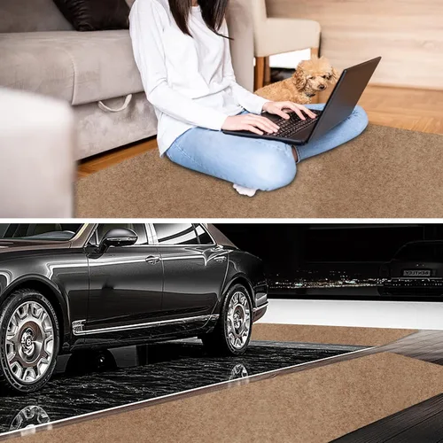Miniatura 6 de Alfombras de pasillo de 2 x 6 pies con respaldo de goma, alfombras de pasillo para interiores y exteriores, arena, se puede utilizar como pasillo