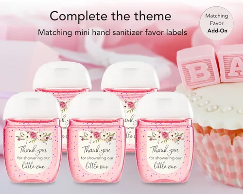 Miniatura 8 de BOHO - Tarjetas de predicción y consejos – Paquete de 25 – Juegos de baby shower BOHEMIAN Pink GIRL, deseos florales para nuevos padres, mamá y papá