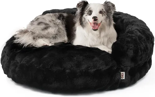 Miniatura 10 de EHEYCIGA Sofá cama suave para gatos de interior, cama extra pequeña esponjosa para perros con funda extraíble lavable, sofá para mascotas, Camello
