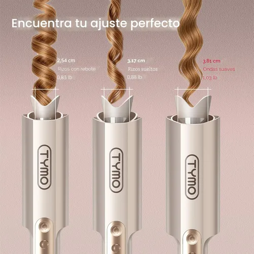 Miniatura 7 de TYMO CurlPro Plus - Rizador giratorio automático, varita rizadora de barril largo mejorada para cabello largo, rizador de pelo de cerámica