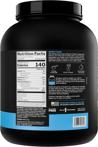 Miniatura 2 de Proteína de Suero Rule 1 – 24g de Proteína de Acción Rápida de Fuentes de Suero Completo con EAAs y BCAAs de Origen Natural para Recuperación