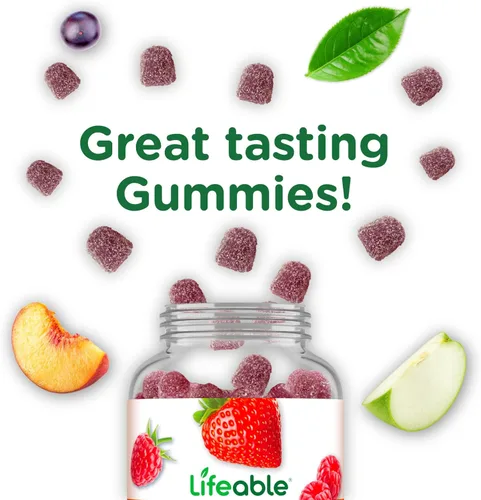 Miniatura 8 de Lifeable Gomitas de zinc 50 mg Vitaminas de zinc de gran sabor natural Sin gluten, vegetariano, sin OMG, zinc masticable para apoyo