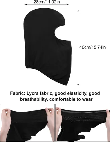 Miniatura 3 de 6 Pieces UV Sun Protection Cooling Bandana Men Balaclava Full Face Covering Neck Gaiter Scarf Hood Outdoor Cycling Running