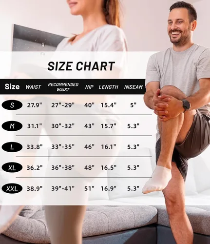 Miniatura 6 de CANGHPGIN Pantalones cortos deportivos de entrenamiento para hombre de 7 pulgadas / 5 pulgadas, de secado rápido, pantalones cortos de correr