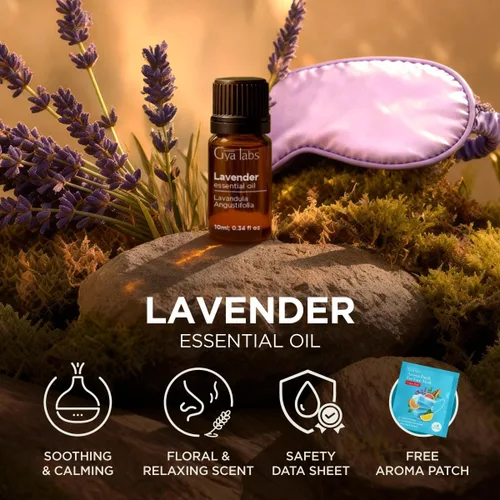 Miniatura 6 de Gya Labs - Aceite esencial de lavanda para aliviar el estrés, dormir y relajación, de uso tópico para piel seca e irritación, inhala para aliviar
