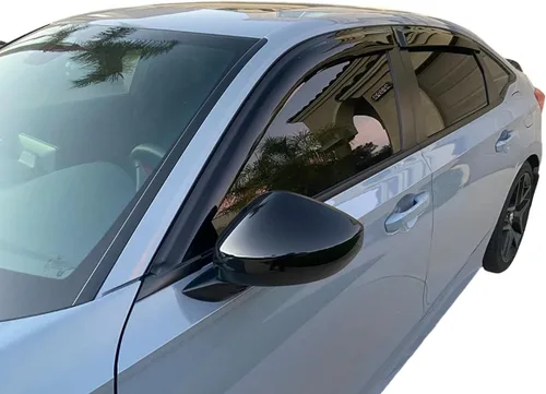 Miniatura 2 de 2016-2021 Protectores de Lluvia Adhesivos para Honda Civic Sedan, Deflectores de Visera Lateral EX EX-L LX Sport Touring, Sombras de Ventilación