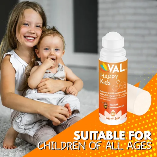 Miniatura 8 de VAL Roll-On de magnesio para niños Cloruro de magnesio Zechstein suave Relajación para el día y la hora de dormir Apoyo para la calma