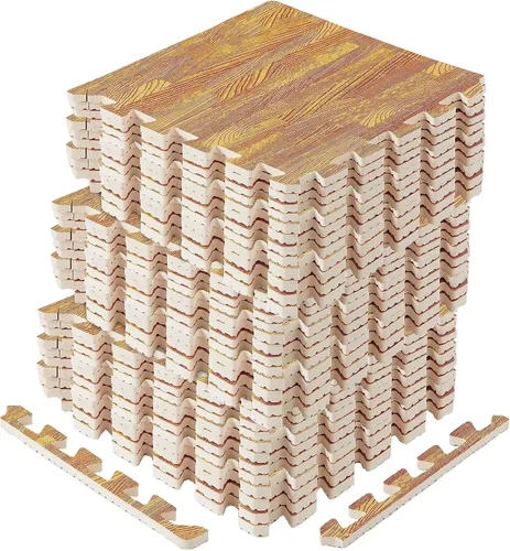 Miniatura 20 de Yes4All Alfombrillas Entrelazadas de EVA, Baldosas de Suelo tipo Rompecabezas, Acolchado de Suelo de Espuma con Borde para Muebles, Espacio
