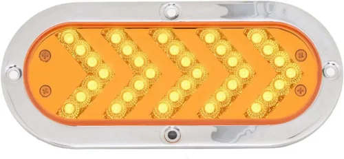 Miniatura 8 de Grand General 77126 - Luz LED (secuencial rojo ovalado de 5 flechas Spyder 35, lente roja), 1 paquete Rojo/Rojo