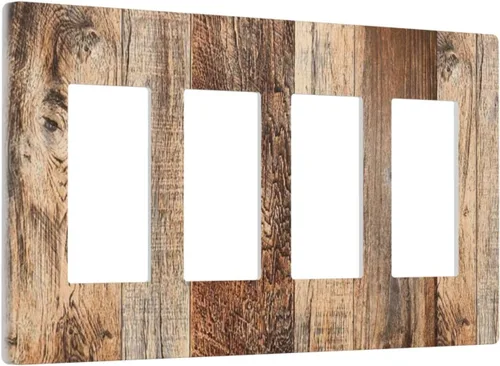 Miniatura 153 de Placa Decorativa de Pared Beige Boho de Mediados de Siglo Sol Abstracto 1-Gang Retro Años 70 Arte Geométrico Moderno con Arco Eléctrico Interruptor