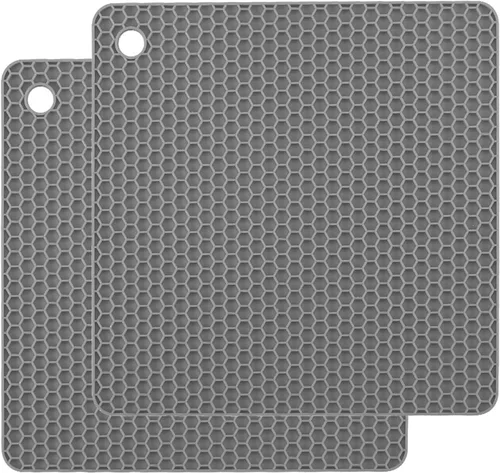Miniatura 8 de TENOC Alfombrillas Trivet de Silicona Antideslizantes, Resistentes al Calor y que Atrapan Agua para Vasos de Agua y Tazas de Té y Tazas de Café