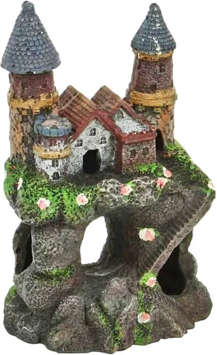 Miniatura 10 de Penn-Plax Age-of-Magic Wizard's Castle Aquarium Decor – Seguro para peceras de agua dulce y salada – Pequeño