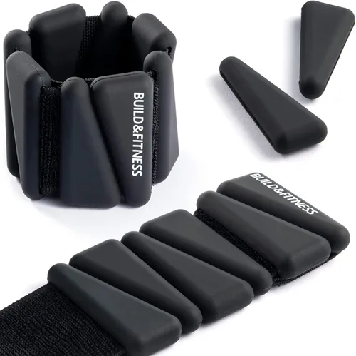 Pulseras y tobilleras ajustables de 2 libras o 4 libras, bandas ajustables para entrenamientos de mujeres y hombres, juego de 2 – 2 libras o 4