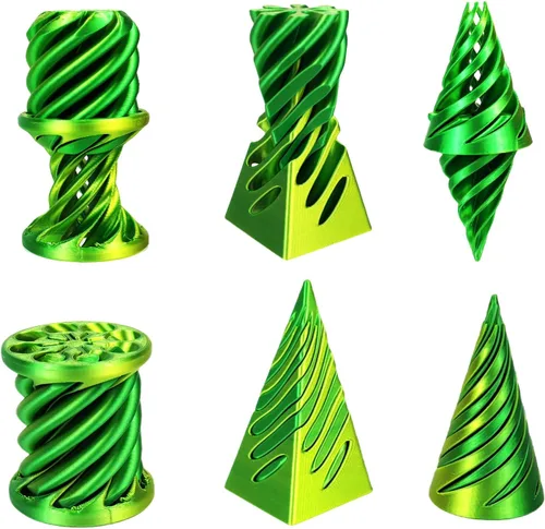 Miniatura 10 de Escultura Imposible Pirámide Pase 3D Impresa, Juguete para Ansiedad de Cono, Imposible Cilindro Alivio de Ansiedad, Imposible Pase Mágico
