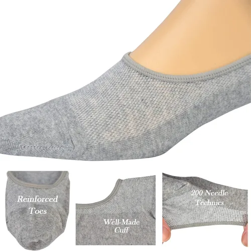 Miniatura 6 de Jormatt - Calcetines de algodón de corte bajo para hombre, con agarres antideslizantes, para hombre