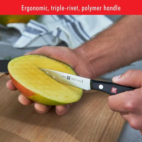 Miniatura 11 de ZWILLING Twin Signature - Juego de cuchillos alemanes de 7 piezas con bloque, afilados, producidos en fábrica propia, acero de fórmula especial