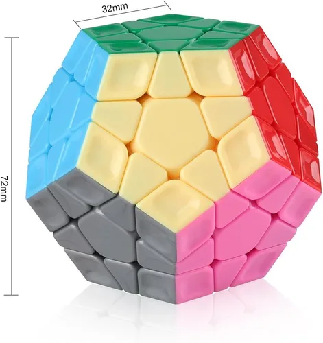 Miniatura 2 de D-FantiX Cyclone Boys 3x3 megaminx Pegatina Speed Cube pentagonal Dodecaedron Cube Puzzle Toy