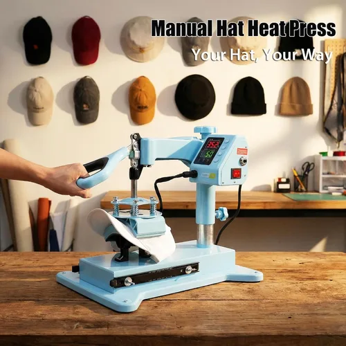 Miniatura 4 de Prensa de calor mejorada de 15 x 15 pulgadas, máquina de prensa de calor 5 en 1 con prensa para vasos, tazas y sombreros, prensa digital de camisas