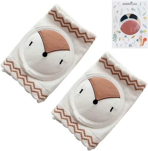 Miniatura 10 de Protectores de rodilla para gatear, unisex para bebés, antideslizantes, rodilleras para niños pequeños, cubierta protectora de seguridad Amarillo