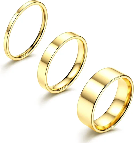 LOYALLOOK Anillos de acero inoxidable para nudillos de 0.079 pulgadas, 0.175 pulgadas, 0.175 pulgadas, 0.157 pulgadas, 0.157
