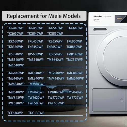 Miniatura 2 de 3 filtros de espuma de zócalo de repuesto para todas las secadoras Miele T1, filtro de patada para filtrar pelusa en secadoras, piezas de repuesto