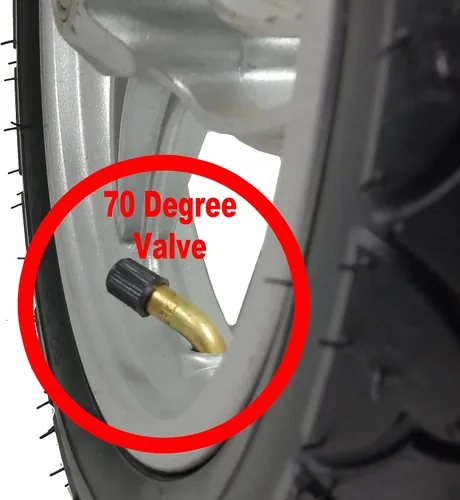 Miniatura 3 de Tubo, 12"-1/2 x 2-1/4" Schrader recto o válvula Schrader en ángulo de 70 grados, válvula de 1.260 in de longitud. Bicicleta para niños, niños