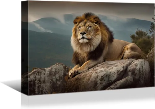 Miniatura 11 de YONICA Lienzo de pared de animales de la naturaleza, pintura de pared de águila, impresión artística de águila calva voladora impresa en lienzo