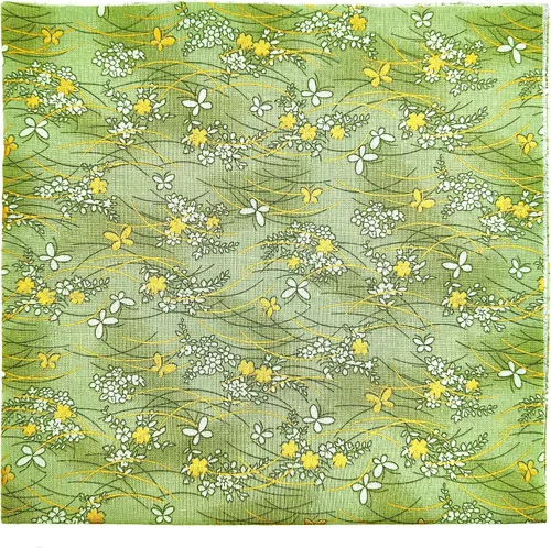 Miniatura 6 de 5 piezas de tela de algodón para manualidades, cuadrados de retazos, 50 x 50 cm (20 x 20 pulgadas), coloridas telas japonesas para envolver, Amarillo