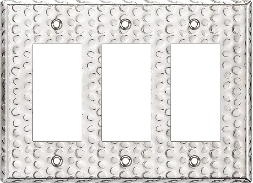 Miniatura 48 de LIDER Placa decorativa de pared de metal para interruptor o receptáculo, cubierta de salida de acero inoxidable, resistente a la corrosión