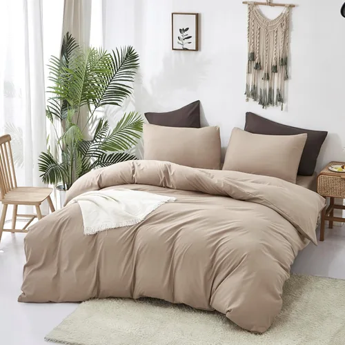 Miniatura 445 de CLOTHKNOW - Juego de edredón verde militar tamaño completo de 3 piezas, juego de ropa de cama verde oscuro, edredón suave con 2 fundas de almohada
