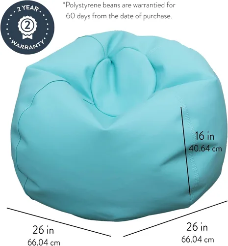 Miniatura 2 de Children's Factory Puf redondo de 26 pulgadas, puf con funda resistente al agua para niños, asiento flexible para aula primaria, fácil de limpiar