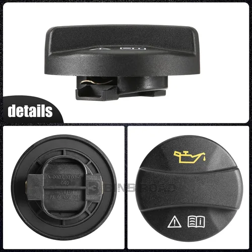 Miniatura 4 de Tapa de llenado de aceite de motor compatible con Mercedes Benz C CLK CLS E GL GLE GLS G ML R SLK SL S (reemplaza 0000100301)
